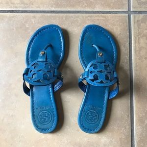 Tory Burch cobalt blue Miller sandals